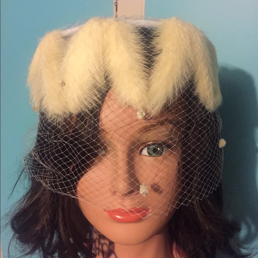 VINTAGE! Valerie Modes Birdcage Headband Hat